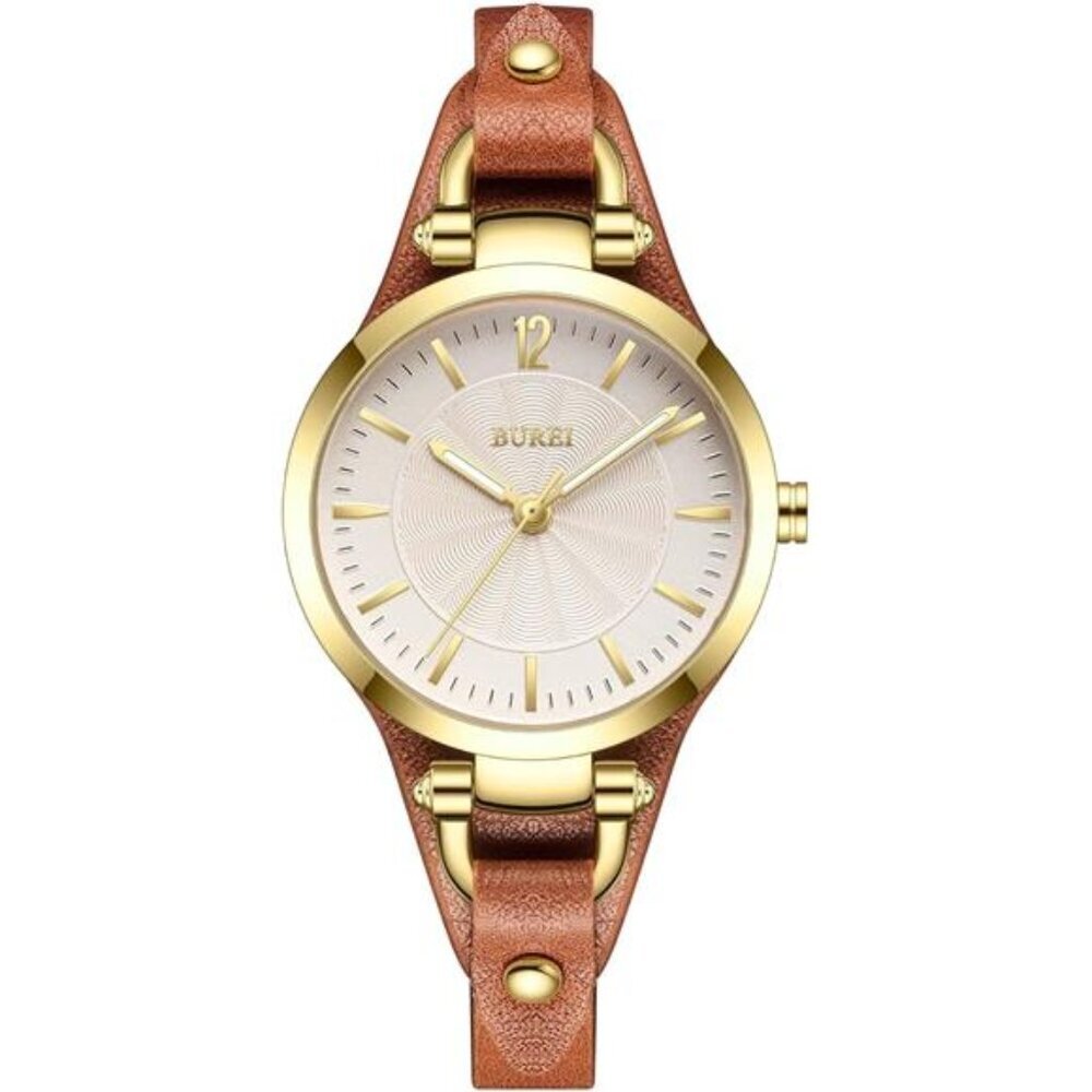 Women Simple Leather Strap Watch Luxury Quartz Watches Small Thin Ladies Watch